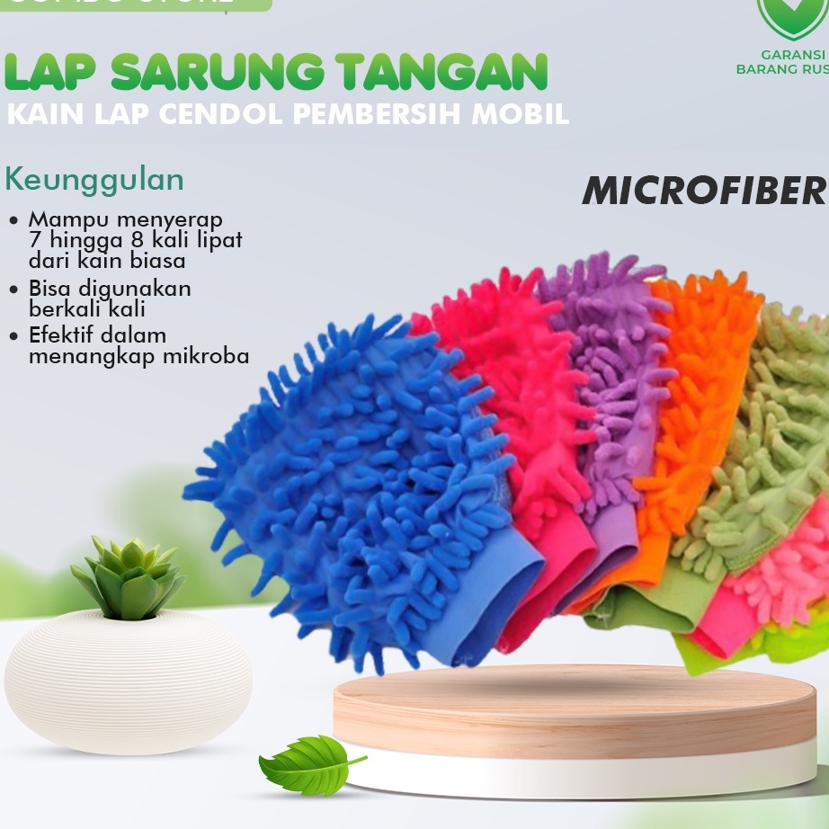 SD4 Lap Sarung Tangan Microfiber Kain Cuci Mobil MPRO2