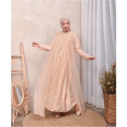 Model Baju Gamis Brokat Pesta Muslim Terbaru di Tahun 2020/2021