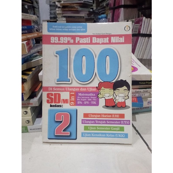 Buku Pr Matematika Setahun / LATIHAN SOAL SD / RPAL / RPUL / BHS INDONESIA / BHS INGGRIS / GUDANG SOAL / SOAL - SOAL MATEMATIKA / IPA / WIN-WIN MATEMATIKA SD / MURAH ORIGINAL-100 ULANGAN KLS 2