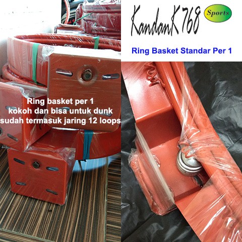 RING BASKET STANDAR FIBA / RING BASKET BAHAN BESI / RING BASKET PER 1