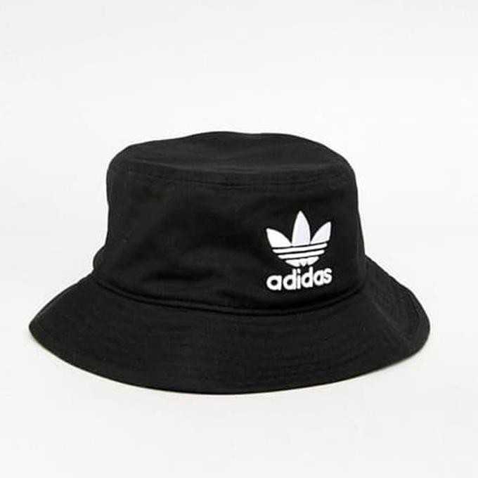 Topi Adidas ADICOLOR BUCKET HAT Black Original Fashion Pria | Topi Pria | Topi Baseball
