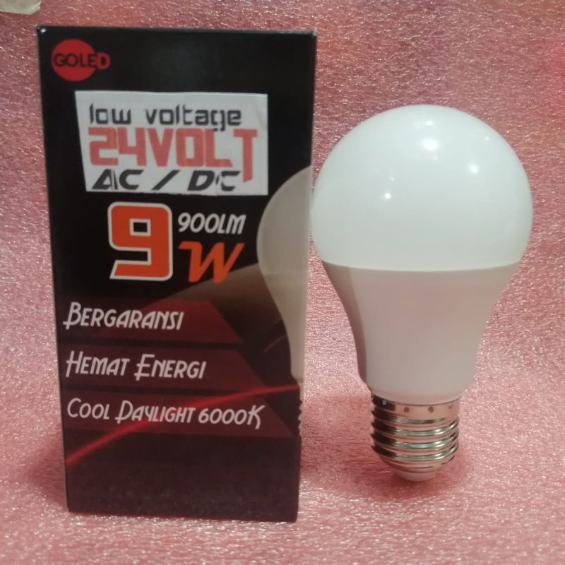 Goled lampu bohlam led 9watt 24V DC murah