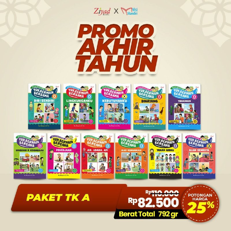 Buku Tematik TK A TK B Ziyad Books Kurikulum 2013 K13