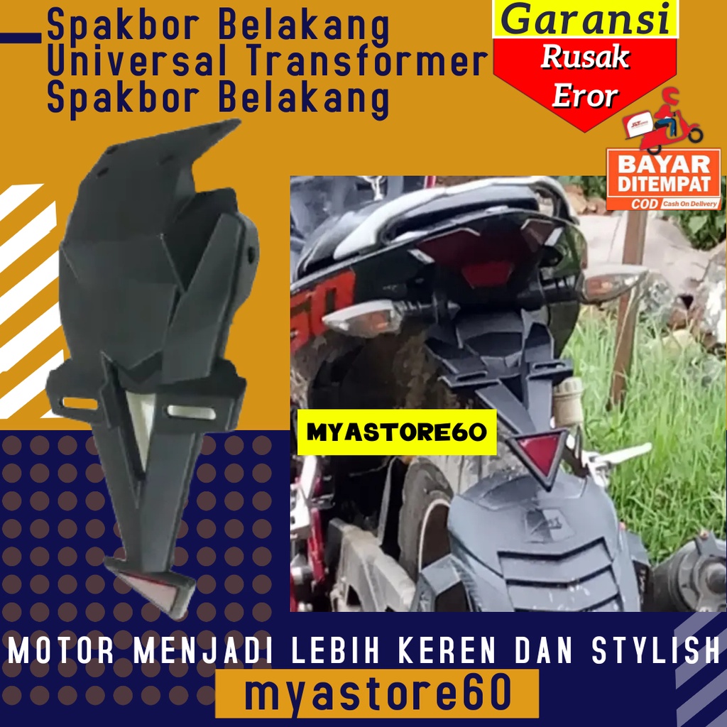 Spakbor Sepakbor Belakang Model Transformer Spakbor Spakbord Robot Belakang UNIVERSAL