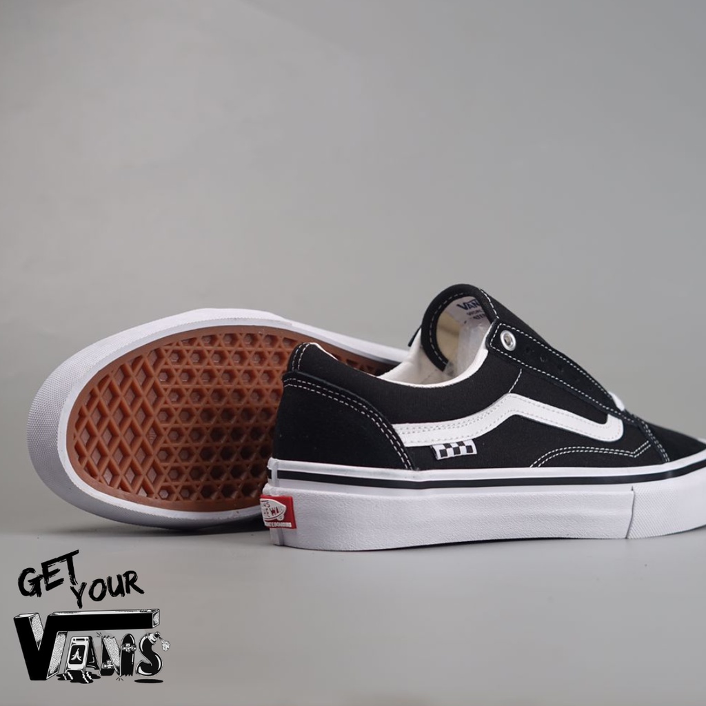 Vans Old Skool Pro Skate Black White Original 100% Bnib