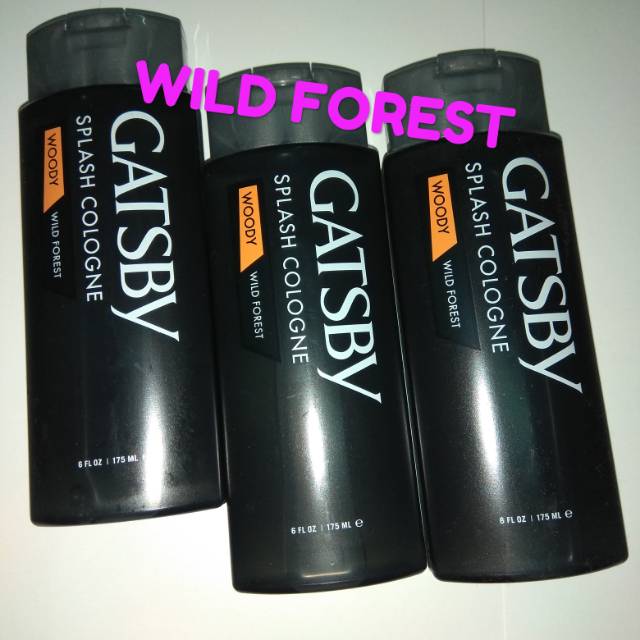 GATSBY splash COLOGNE 175ml WILD FOREST (WOODY)