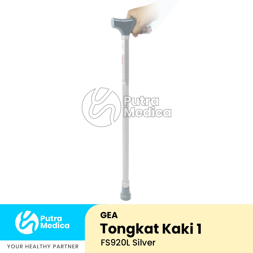 Gea Tongkat Kaki 1 / Terapi Berjalan / Alat Bantu Jalan / Walking Stick Lurus
