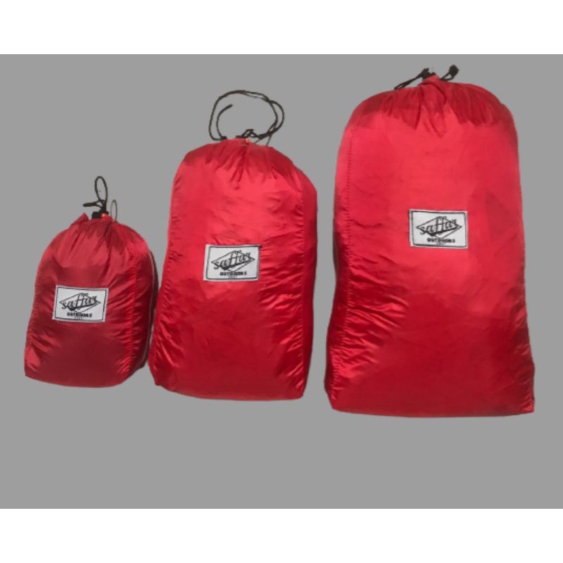 stuffsack saffaroutdoor kantung serut tas serut stuff sack tas serut tas wadah sleeping bag jaket