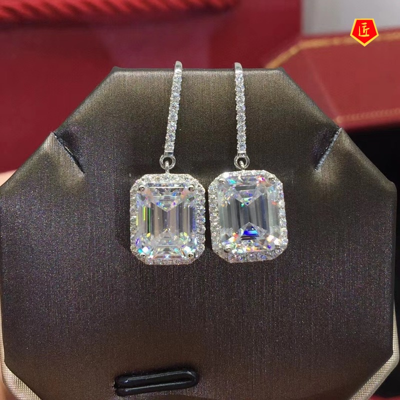 [Ready Stock]Luxurious Personalized Full Diamond Earrings