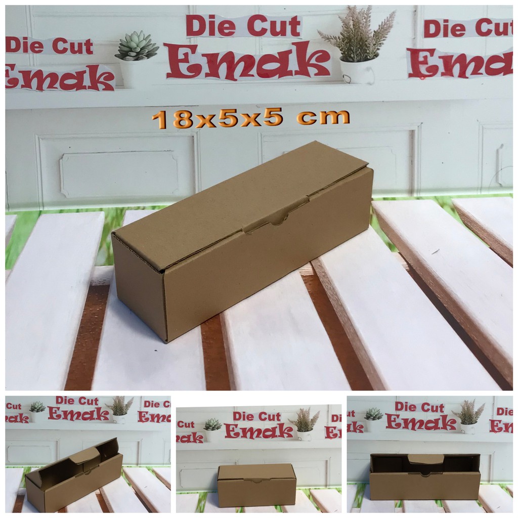 

kardus uk.18x5x5 cm kotak box karton Die Cut