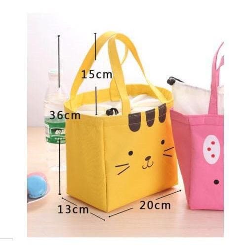 TAS BEKAL ANAK TAHAN PANAS &amp; DINGIN/ ANIMAL CUTE FACE LUNCH COOLER BAG