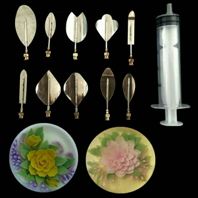 10 buah jelly art tools suntikan puding jelly dekorasi pudding agar-agat loyang spuit spuid