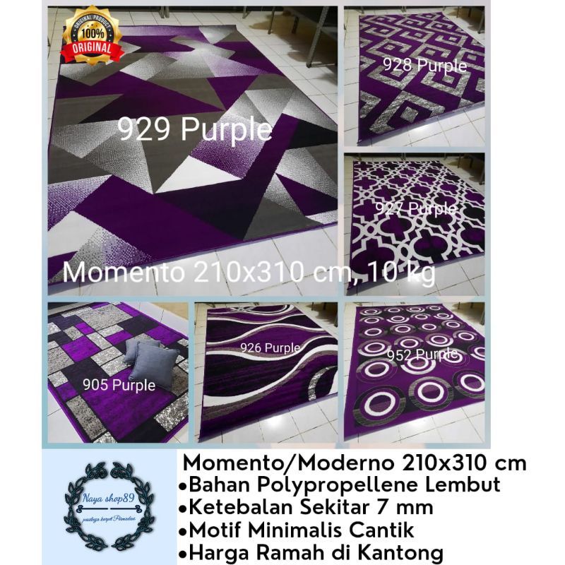 Karpet Permadani Moderno/Momento Purple 210x310cm