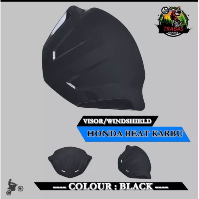 Visor beat carbu karbu full karbon carbon bahan tebal anti pecah(V68C)