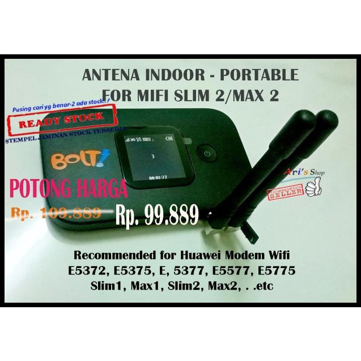 Antena Indoor Portable For Modem Wifi Bolt 4G Slim2 Max 2 Huawei E5577