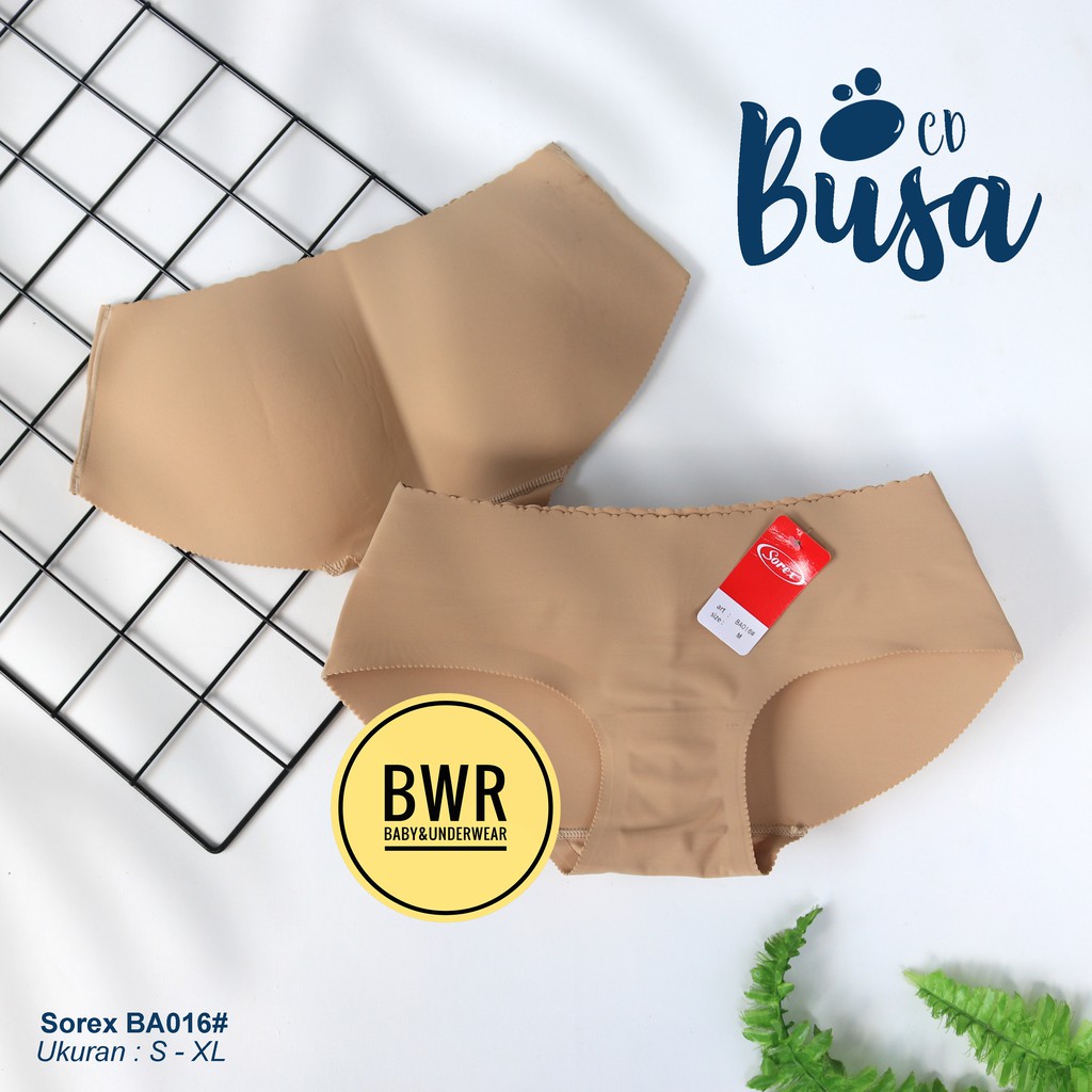 CD  Busa Sorex BA016 | Celana Pengencang Pantat Type Segitiga Booty Sponge Pant Original - Bwr IX F2