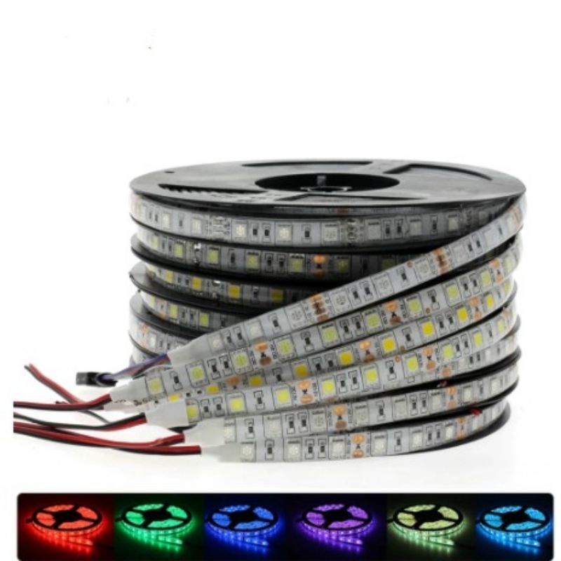 Lampu Led Strip LIGHT Mata Besar 5050 12V/24V per Roll 5 Meter