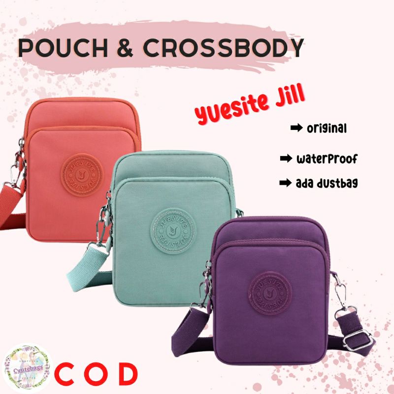 Tas selempang wanita pouch Yuesite Jill original unisex cyutebags