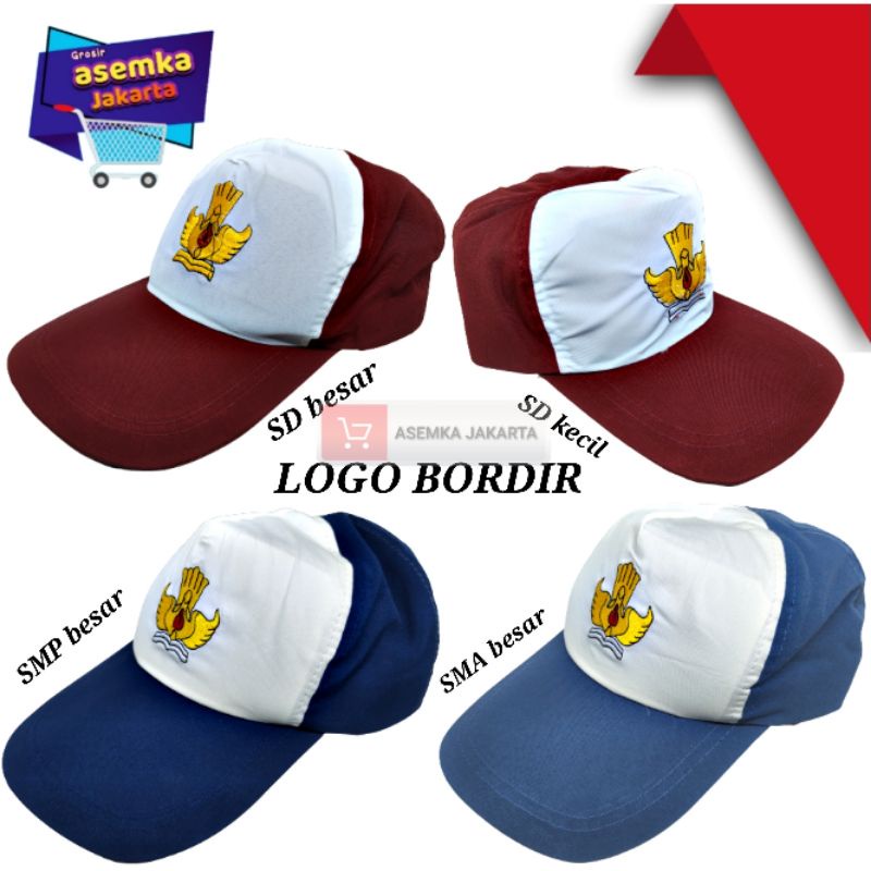 Topi anak sekolah sd smp sma pramuka