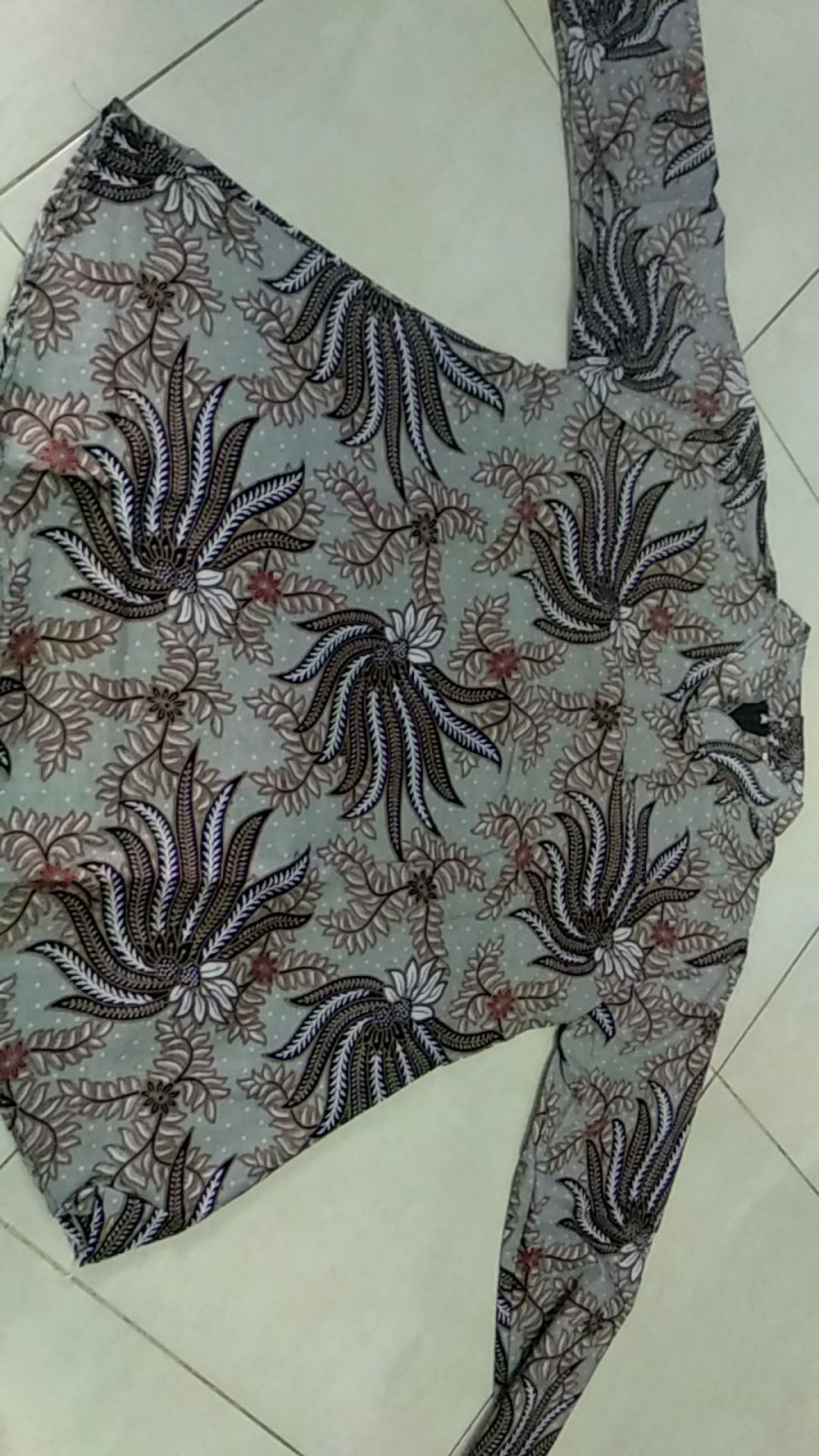 Cod - Tey-17 Batik Wanita Asj Sa Hrb026 Kenongo Kemeja Tosca Pendek