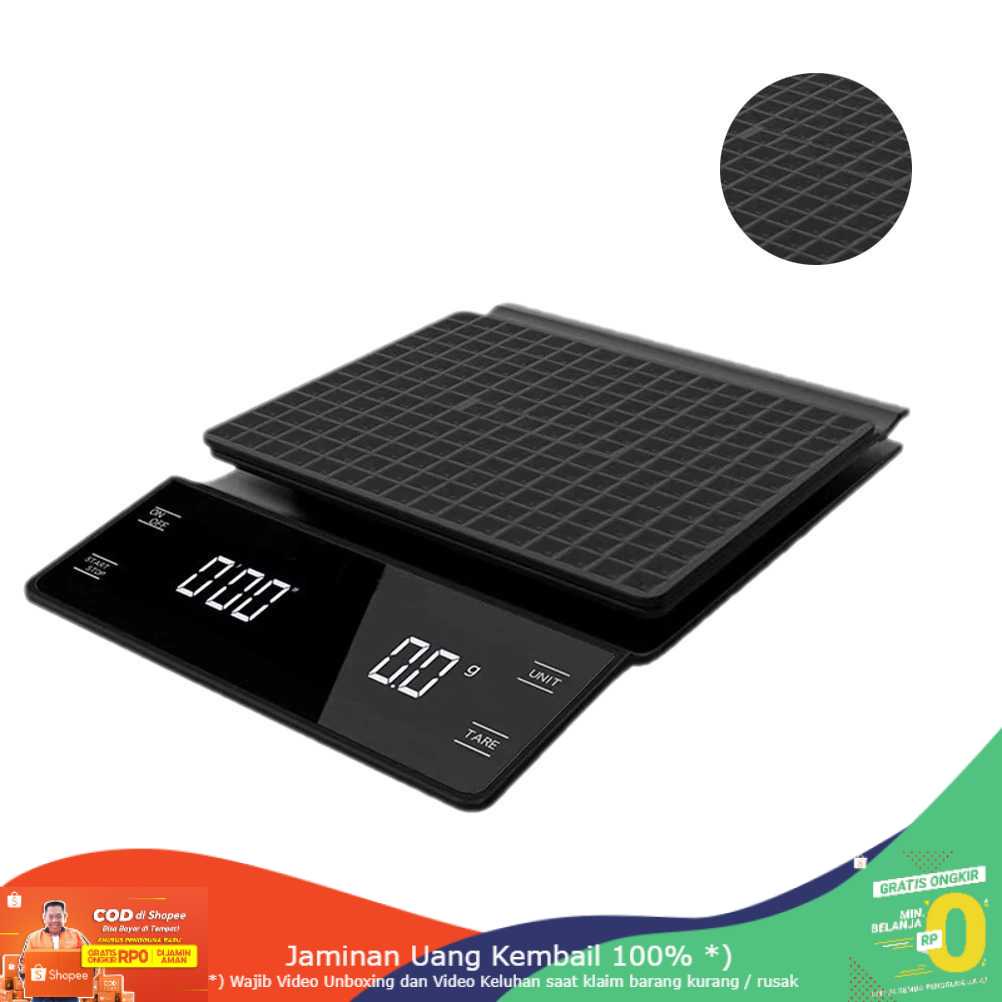 (BISA COD) RVOSTR Yieryi Timbangan Dapur Digital Kitchen Scale 3kg 0.3g Timer - EK6002