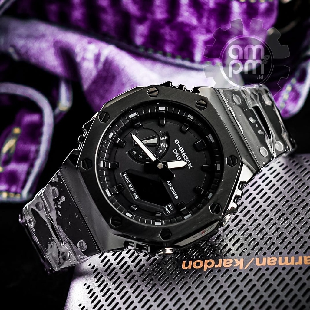 JAM TANGAN CASIO G-SHOCK CASIOAK GM-2100 METAL BLACK