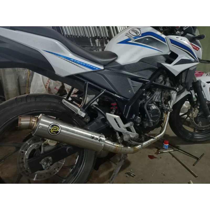 KNALPOT PEKAJAMAN ORI MURAH CB150R LED BASS GAHAR BASS ADEM