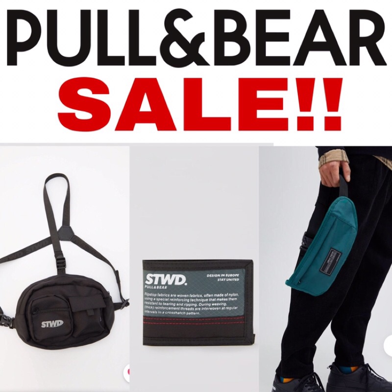 Waist Bag Chest Dompet Tas Selempang Bahu Cowok Pull&Bear Man PnB 100% Original Store