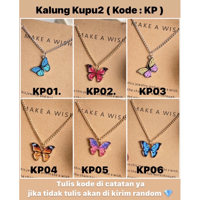 BISA COD GELANG Cantik KALUNG AESTETIC  Kalung kupu2 kupukupuJEWELRY PERHIASAN IMPORT KOREA KPOP BTS Dolphin butterfly tattoo