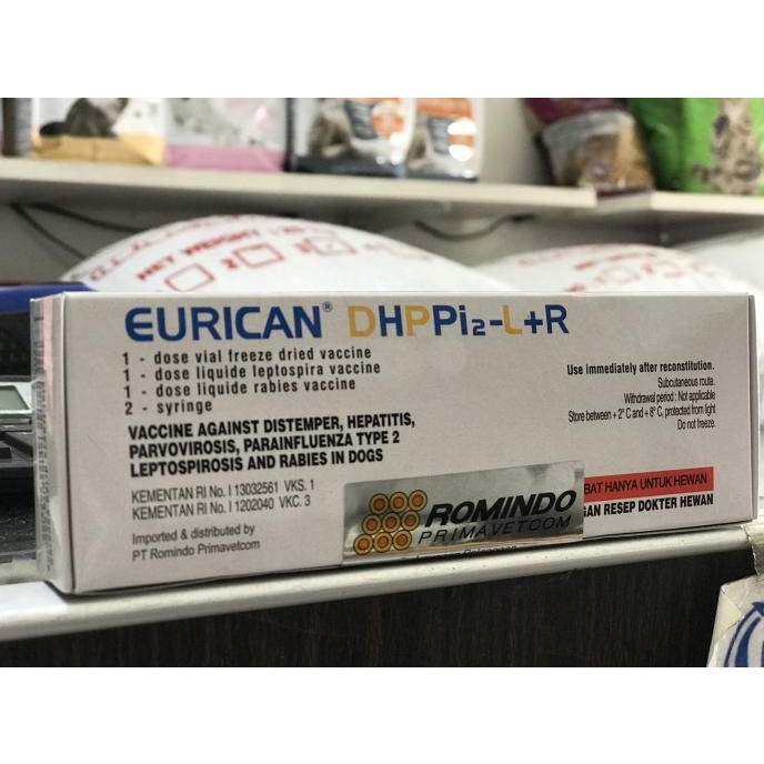 TERLARIS Vaksin Anjing Eurican 6 Plus Rabisin = Eurican 7 Vaksin Komplit Murah