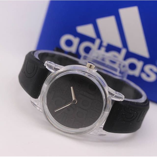 Jam Tangan Pria / Wanita Murah Adidas Sky Rubber Black