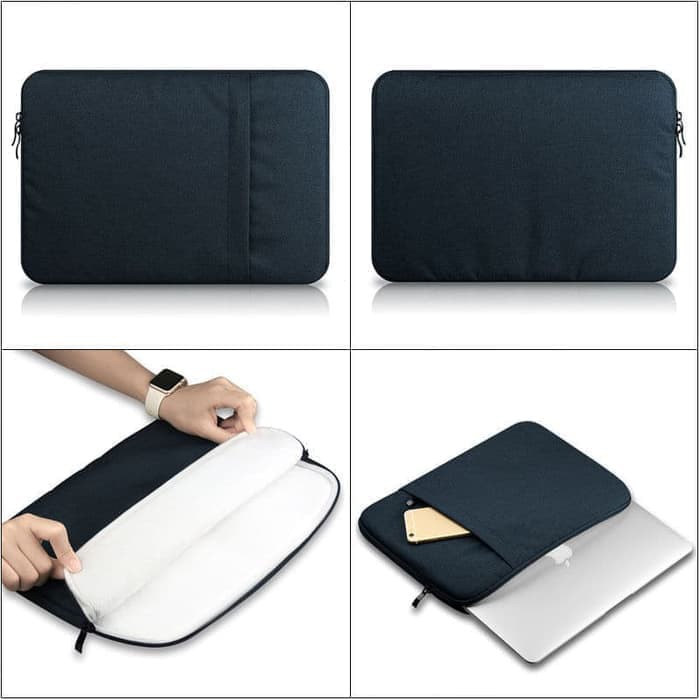 Tas Laptop / Softcase 14inch Nylon Sleeve Case waterproof- Hitam