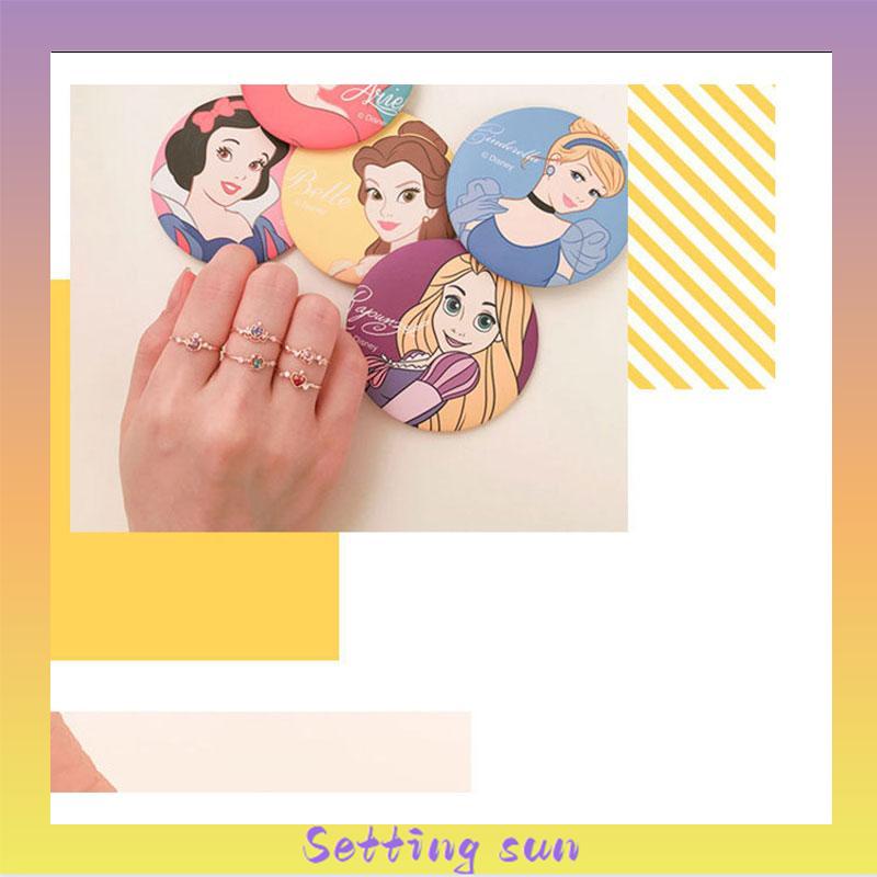 Ready Stock Ring Adjustable Disney Princess Ring 925 Silver Open Crown Ring Version Korea TN