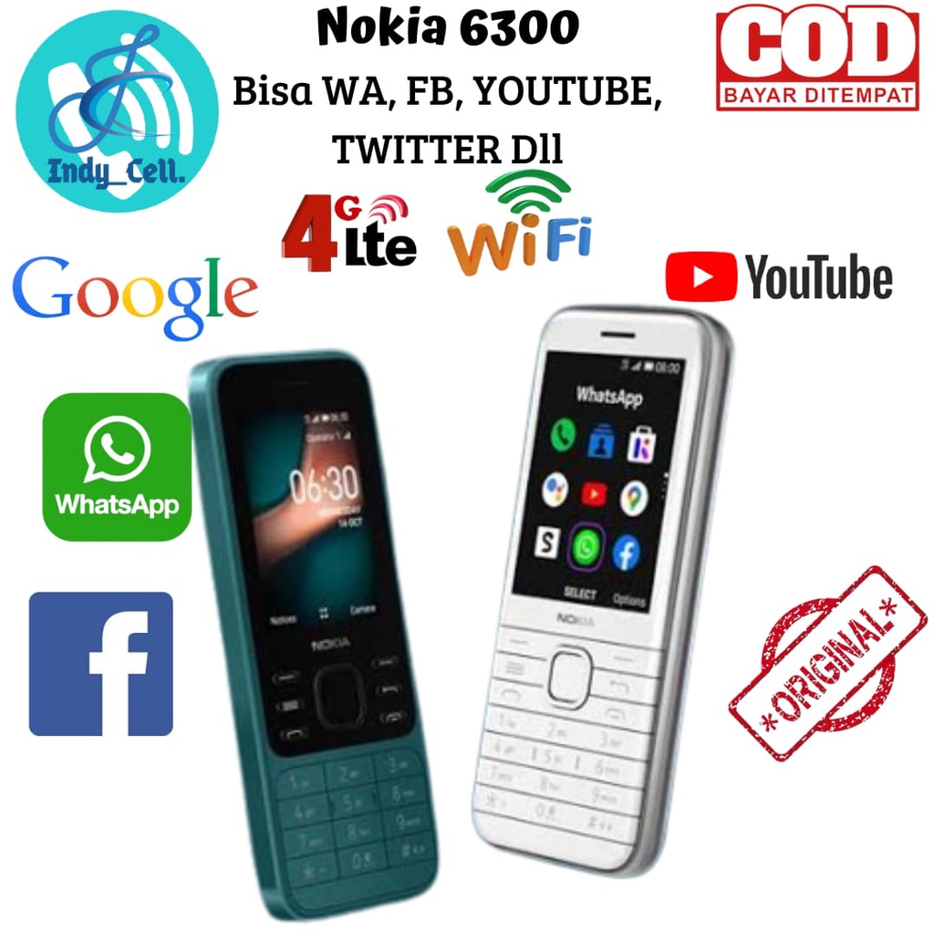 Nokia 6300 Nokia 6300 Original Nokia Jadul Original Hp Jadul Bisa Wa Youtube Wa Facebook Twitter Nok