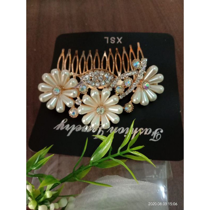 sirkam sanggul ful mutiara