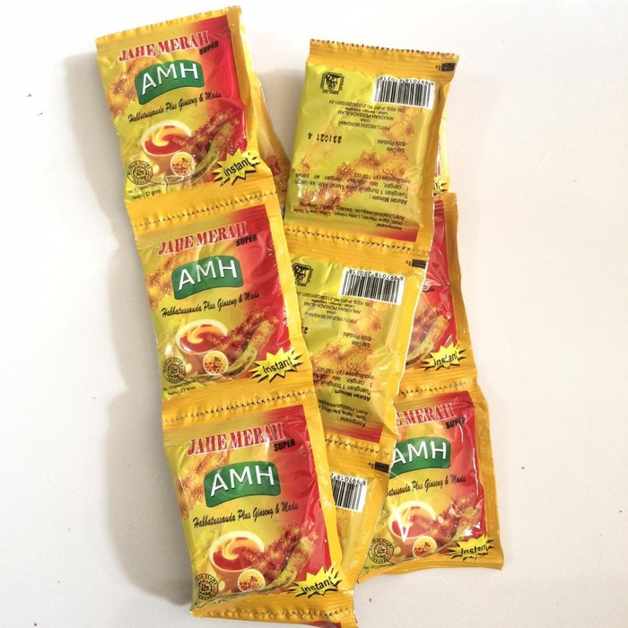 

jahe merah AMH 1 renceng isi 12 scht