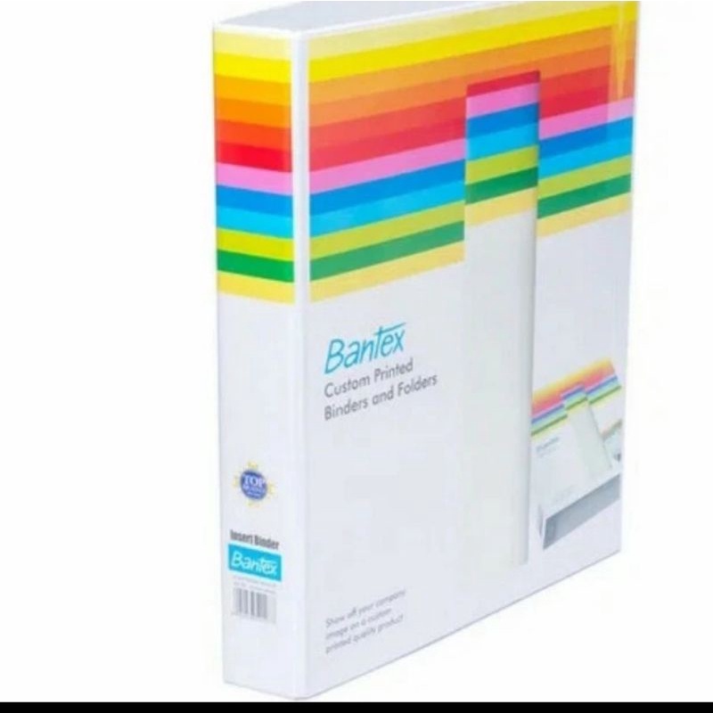

bantex.insret.ring binder.8522.size.A4.2D.25mm.white