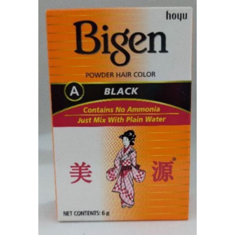 bigen powder hair color black(TANPA KOTAK)6GR