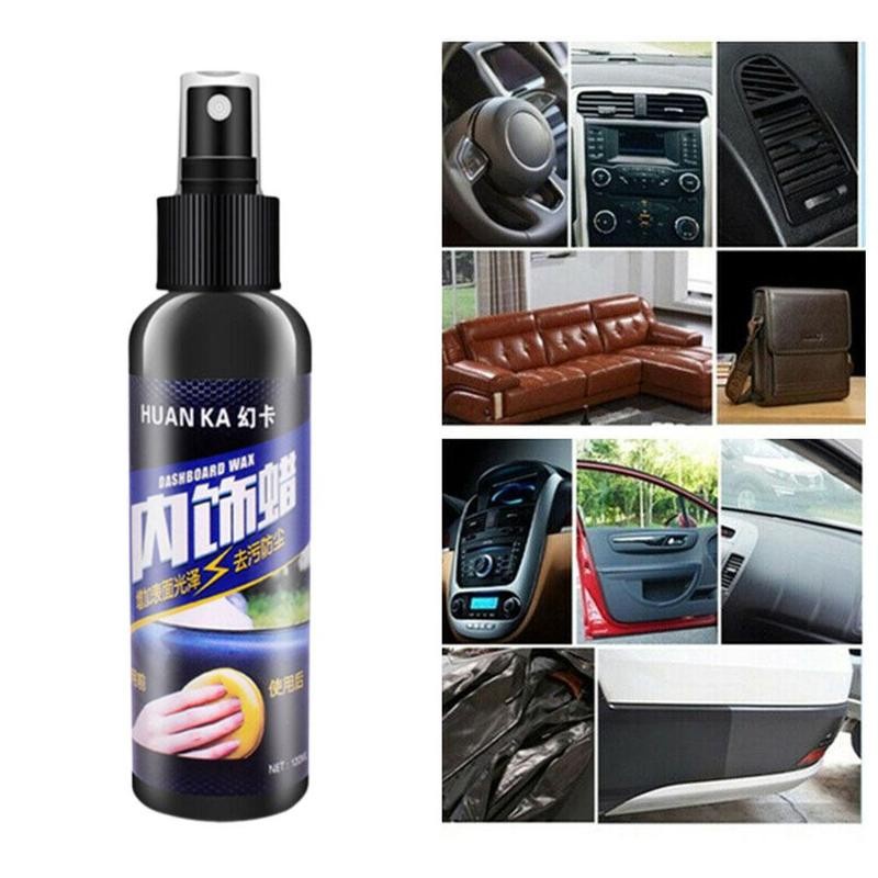 Ygrette - IMPORT 120ML HUANKA PENGHITAM DASHBOARD TRIM Ban Jok Karpet Car Tire Wheel Waxing Cleaner 120ml