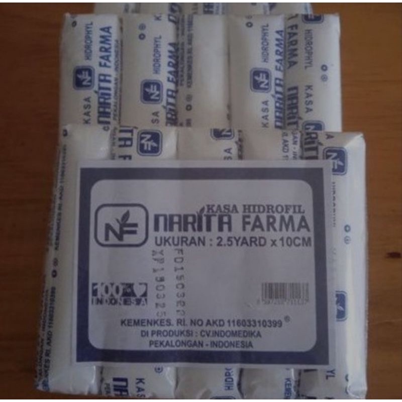 kassa gulung, perban gulung ukuran 5 dan 10cm