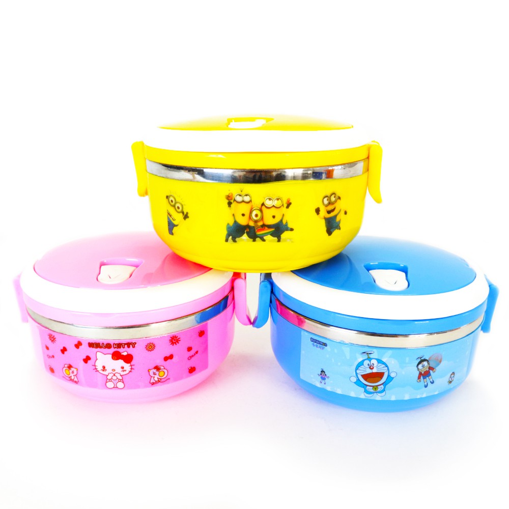 Lunch box Rantang susun 1 tempat makan anak Motif Lucu Karakter tahan panas