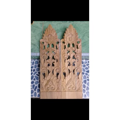 termurah ukiran tempel soko kayu jati