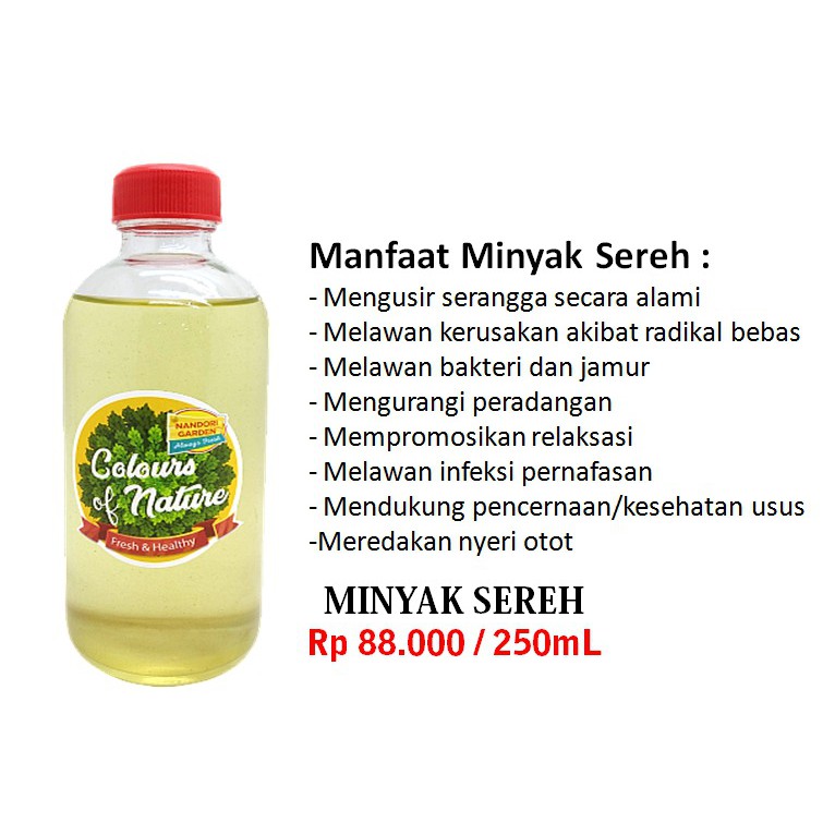 

Nandori Garden Minyak Sereh Murni 250ml