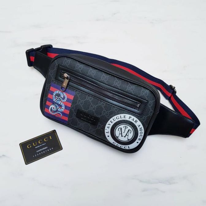 Tas Waistbag/ Tas Bumbag/ Tas Pinggang Gucci pria/wanita Premium