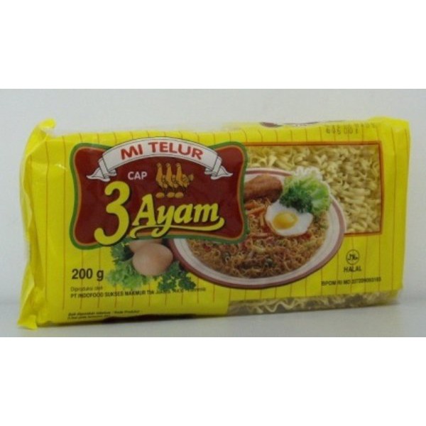 Mie Telur Cap 3 Ayam Kuning 200g