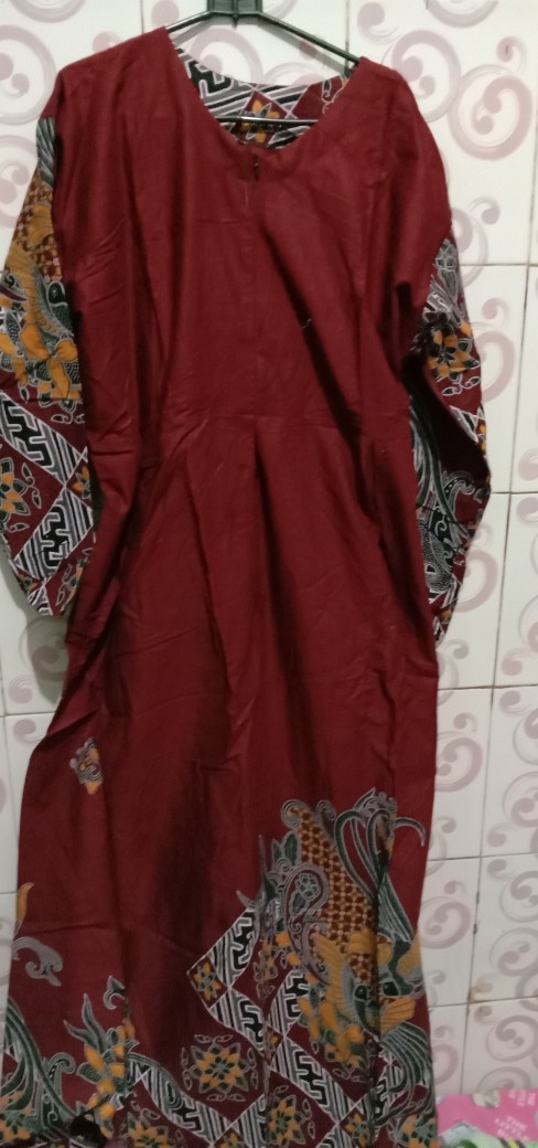 Ms Gamis Batik Sriwedari Maxi Bumil/busui Katun Sogan Allsize & Jumbo