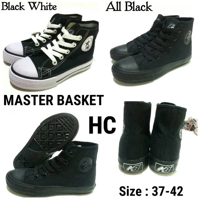 Sepatu sekolah warrior dewasa unisex master basket hc murah master basket 37-42