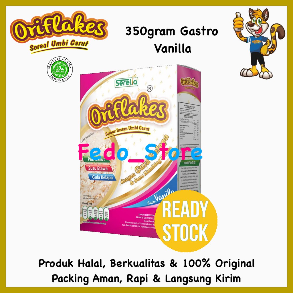 

ORIFLAKES GASTRO - Sereal Umbi Garut Asam Lambung Maag Gerd Gastro dengan Susu Ettawa BISA COD READY