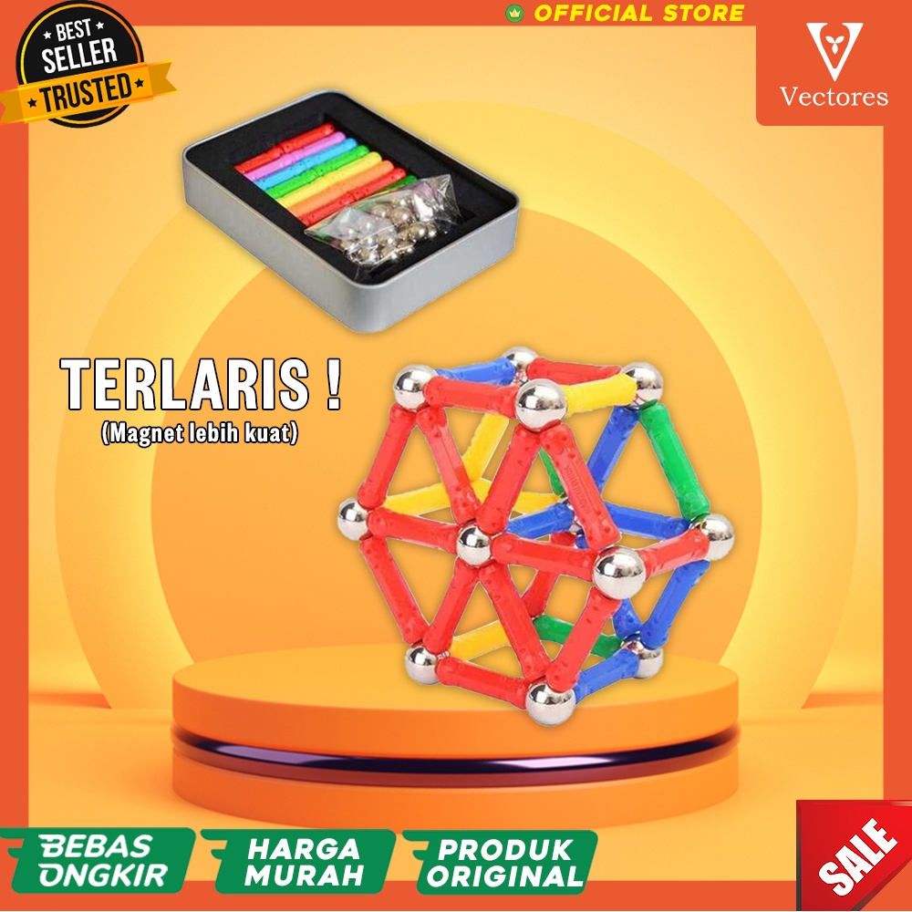 [TERLARIS] Mainan Anak Semua Umur Magnetik Magnet Magnetic Stick Balls Bullet Viral Premium Original