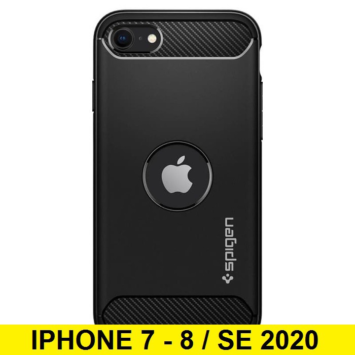 Jual Case iPhone 7 8 SE 2020 Spigen Rugged Armor Carbon Fiber Circle